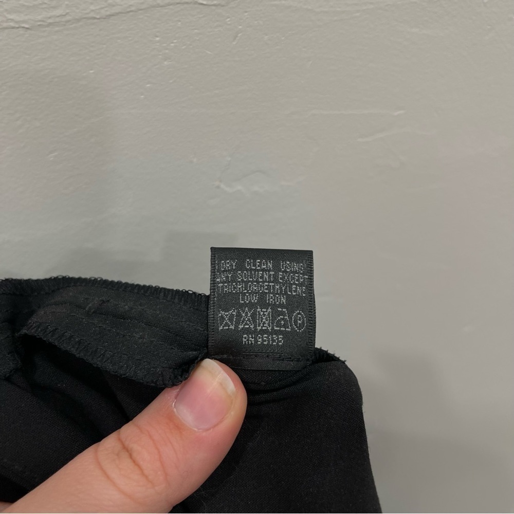 Lafayette 148 Menswear Trouser Pants Black Virgin Wool Size 10 - Picture 8 of 8